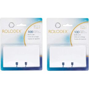 ROL67558 - Rolodex Plain Unruled Refill Card (2-Pack