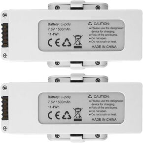 Accessory 2PCS 7.6V 1500mAh Lithium Battery for HS510 F30 Remote Control Drone