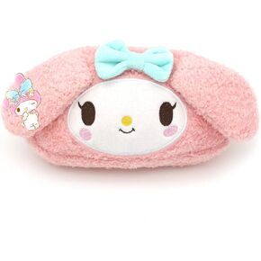 Ohjijinn kawaii Pink Pencil Case with Acrylic Badge, Kawaii Makeup Pouch, Japanese Cute Pencil Bag Anime Stationery Pouch Gift for Girls Women Kids