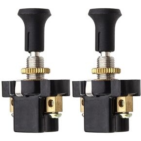 2 Pcs 8mm/0.31" Pull Switch On Off,12V Push Pull Light Switch for Car Auto Boat Golf Carts
