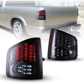 AUTOWIKI LED Tail Lights fit for 1994-2004 Chevy S10/ 1994-2004 GMC Sonoma/ 1996-2000 Isuzu Hombre (Not Fit Blazer or Jimmy SUV Models) 2PCS