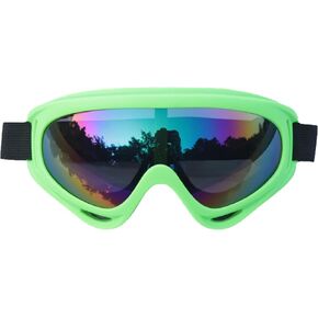 Ski Goggles Snowboard Goggles for Men Women Kids Cycling Motorcycle Snowmobile UV Protection Goggles Winter Snow Sports Glasses for Youth Adult Teens Boys & Girls (Green)