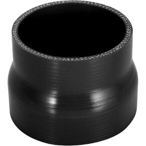 X AUTOHAUX 51-63mm 2"-2.5" ID Straight Silicone Reducer Hose Silicone Hose Coupler Intercooler Tube Black for Car Intercooler Intake Piping