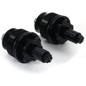 Xitomer CNC Fork Preload Adjusters 33mm, Fit for TW125 /TW200 / TW225, Preload Adjusters Fork Bolts Fit for CB360T / CL360 / CM200T / CX500D Deluxe / XL185 1979/ SL100 Motosport and so on (Black)