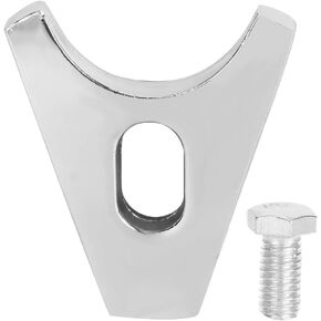 Distributor Clamp, Chrome Steel Hold Down SBC BBC Distributor Clamp Replacement With Screws for Engines V8 V6 265 283 305 307 327 350 472 502