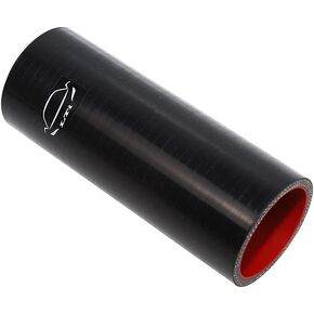 6" Length 4-Ply Reinforced High Temp 1.5" ID Straight Coupler Silicone Hose (RED, 1.5'')