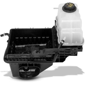 A-Premium Engine Coolant Recovery Reservoir Tank W/Cap & Bracket [DOHC 6,8Cyl 3.5 3.7 5.0L] Compatible with Ford, Lincoln - F-150 11-14, Expedition 15-17, Navigator, for# 603-275, 8C3Z8101A, 9C3Z8101A