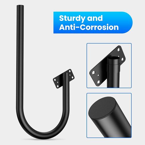 Under Eave Satellite Mount - ULNA 1-1/4 Roof Antenna Mast Mount Bracket for Outdoor TV Antennas UHF/VHF/FM, Non Penetration, Access Point, WiFi Bridge CPE, Weather Station in Kuwait