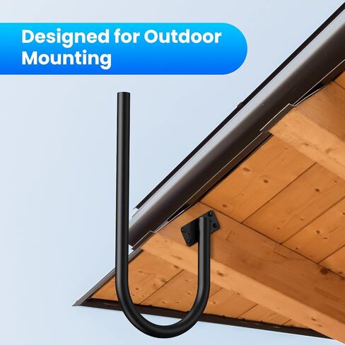 Under Eave Satellite Mount - ULNA 1-1/4 Roof Antenna Mast Mount Bracket for Outdoor TV Antennas UHF/VHF/FM, Non Penetration, Access Point, WiFi Bridge CPE, Weather Station in Kuwait