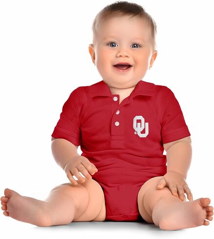Little King NCAA Short Sleeve Polo Bodysuit Romper -0-3M 6M 12M 18M in Saudi Arabia