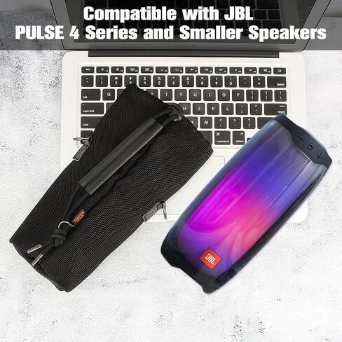 حقيبة حمل مكبر الصوت Desing Wish متوافقة مع JBL Pulse 4 - مكبر صوت بلوتوث محمول مقاوم للماء، حقيبة حماية Pulse4 مضادة للخدش وحقيبة مكبر صوت للسفر عبر الجسم لـ Pulse 4 in Saudi Arabia