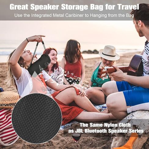 حقيبة حمل مكبر الصوت Desing Wish متوافقة مع JBL Pulse 4 - مكبر صوت بلوتوث محمول مقاوم للماء، حقيبة حماية Pulse4 مضادة للخدش وحقيبة مكبر صوت للسفر عبر الجسم لـ Pulse 4 in Saudi Arabia