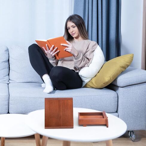 حامل كتب المطر من ميتي مع حامل أكواب منزلق، حامل كتب خشبي مخصص لمسند الكتب، ملحقات كتب قراءة زاوية الكتب هدية لمحبي الكتب/القراء/المعلمين in Saudi Arabia