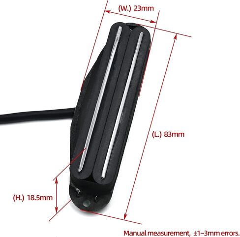 Prewired Guitar Wiring Harness with Dual Hot Rail Humbucker Pickup Set 1 Tone 1 Volume 3-way Switch 1 Jack for Fender Strat Squier Tele Electric Guitar Replacement in Kuwait