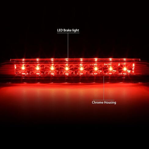 DNA MOTORING 3BL-GMCEQ13-LED-BK Black Housing LED High Mount 3rd Third Brake Light [Compatible with 10-17 Equinox / 10-17 Terrain] in Saudi Arabia
