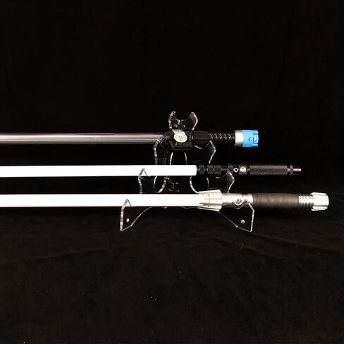 WANLIAN lightsaber stand lightsaber holder Lightsaber rack sword hook 6-layer trapezoidal acrylic desktop lightsaber display rack sword rack display rack sword supportr (Black) in Saudi Arabia