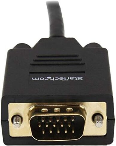 StarTech.com 6ft (1.8m) DisplayPort to VGA Cable - Active DisplayPort to VGA Adapter Cable - 1080p Video - DP to VGA Monitor Cable - DP 1.2 to VGA Converter - Latching DP Connector (DP2VGAMM6) in Saudi Arabia