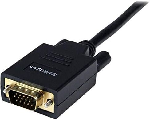 StarTech.com 6ft (1.8m) DisplayPort to VGA Cable - Active DisplayPort to VGA Adapter Cable - 1080p Video - DP to VGA Monitor Cable - DP 1.2 to VGA Converter - Latching DP Connector (DP2VGAMM6) in Saudi Arabia
