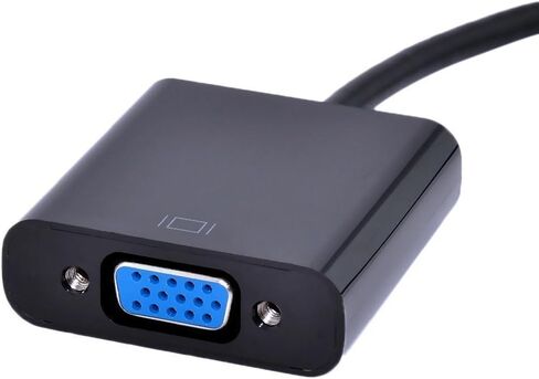 محول كابل HDMI إلى VGA 15 دبوس d Sub، HDMI ذهبي مع سلك موصل صوت ذكر إلى VGA أنثى لتوصيل الكمبيوتر المحمول بالشاشة، تنطبق على الكمبيوتر الشخصي، MAC، PS4، جهاز العرض وما إلى ذلك in Saudi Arabia