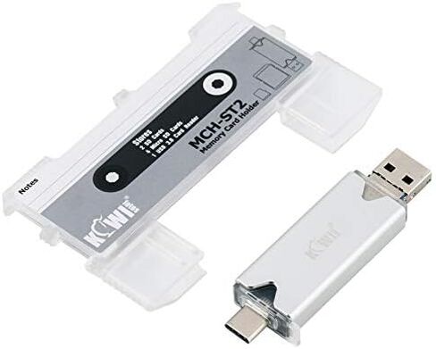 حافظة حامل بطاقات ذاكرة SD مع قارئ بطاقات USB 3 في 1 USB C USB 3.0 Micro USB لبطاقة SDXC/SDHC/SD/Micro SD/Micro SDXC/Micro SDHC، تعمل مع أنظمة التشغيل Windows وMac OSX وأجهزة Android - رمادي in Kuwait