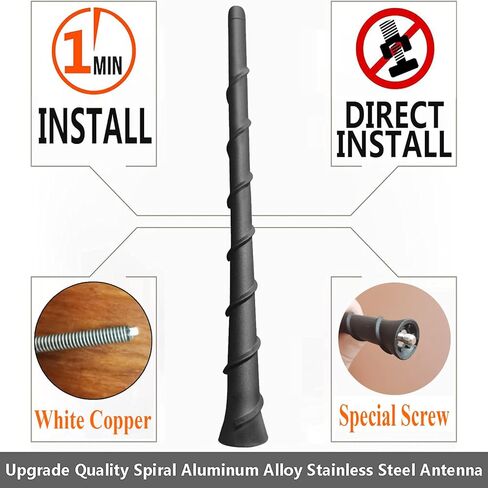 8 Inch Antenna for Jeep Cherokee (2014-2022), Jeep Grand Cherokee (2011-2013), Jeep Liberty (2011 2012), Jeep Compass (2018-2022), Jeep Renegade (2016-2018) | OEM 5091100AA 68297936AA 5091100AB in Saudi Arabia