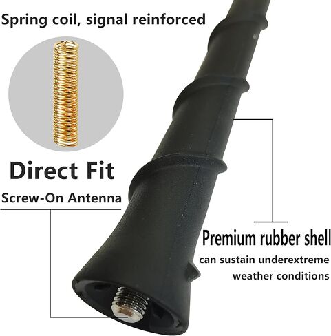 8 Inch Antenna for Jeep Cherokee (2014-2022), Jeep Grand Cherokee (2011-2013), Jeep Liberty (2011 2012), Jeep Compass (2018-2022), Jeep Renegade (2016-2018) | OEM 5091100AA 68297936AA 5091100AB in Saudi Arabia