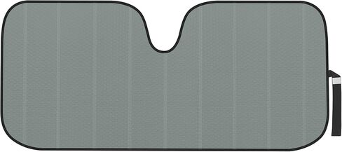 Motor Trend Front Windshield Sun Shade - Jumbo Accordion Folding Auto Sunshade for Car Truck SUV 66 x 27 Inch (Gray) in Saudi Arabia