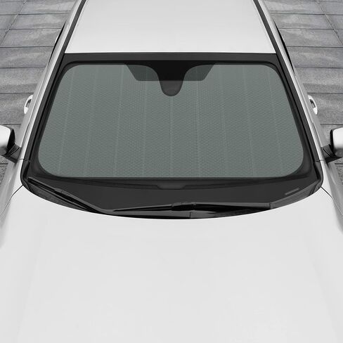 Motor Trend Front Windshield Sun Shade - Jumbo Accordion Folding Auto Sunshade for Car Truck SUV 66 x 27 Inch (Gray) in Saudi Arabia