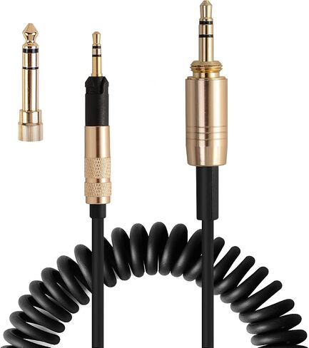 استبدال كابل الصوت الملفوف HD599 SE من weishan لسماعات Sennheiser HD598، HD599، HD569، HD579، HD518، سلك سلك Aux بطول 2.5 مم إلى 3.5 مم من 5 أقدام إلى 16 قدم in Saudi Arabia