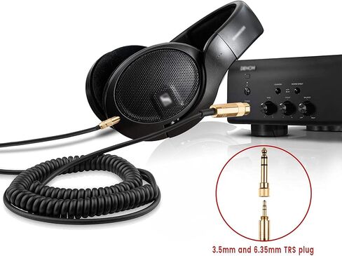 استبدال كابل الصوت الملفوف HD599 SE من weishan لسماعات Sennheiser HD598، HD599، HD569، HD579، HD518، سلك سلك Aux بطول 2.5 مم إلى 3.5 مم من 5 أقدام إلى 16 قدم in Saudi Arabia