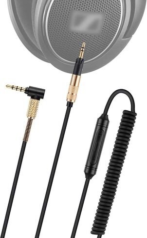 weishan HD599 SE Coiled Audio Cable Replacement for Sennheiser HD598, HD599, HD569, HD579, HD518 Headphones, 2.5mm to 3.5mm Extension Aux Cord Wire 5ft to 16ft in Saudi Arabia