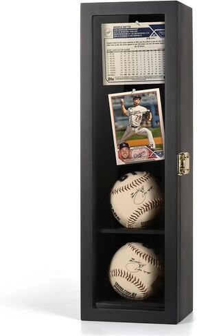 4 حافظة عرض بيسبول، حاملات بيسبول لعرض الكرات، صندوق ظلال مثبت على الحائط مع أقفال لكرات التوقيع التذكارية لجامع البيسبول المنزلي in Kuwait