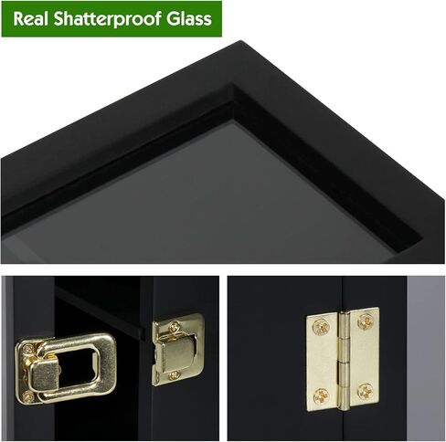 4 حافظة عرض بيسبول، حاملات بيسبول لعرض الكرات، صندوق ظلال مثبت على الحائط مع أقفال لكرات التوقيع التذكارية لجامع البيسبول المنزلي in Kuwait