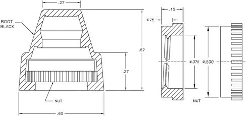 CT126-LS-B مفتاح ضغط أسود مقاوم للماء in Saudi Arabia