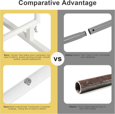 Sunexinlo 6.6FT حامل خلفية مربعة، حامل قوس بالون معدني مربع لحفلات الزفاف، حامل ديكور خلفية لحفلات أعياد الميلاد وحفلات الزفاف وديكور المنزل، ذهبي in Kuwait