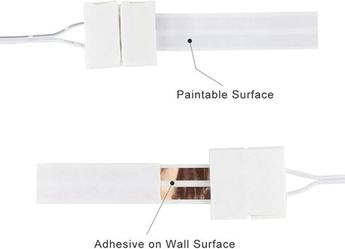 23-Gauge Hidden Super Flat Speaker Audio Cable Wire (25ft+2 Connectors-D) | FRANKEVER Super Flat Ghost Wire Suitable for Audio Wire, LED Lighting and Other Low Voltage Appliance Connection in Saudi Arabia