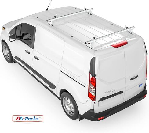 قضبان متقاطعة من الألومنيوم طراز AA-Racks موديل AX312 تناسب 2013-On NV200/ 2014-On Transit Connect/ 2013-2017 City Express، 2 بار 60 بوصة - أبيض in Kuwait