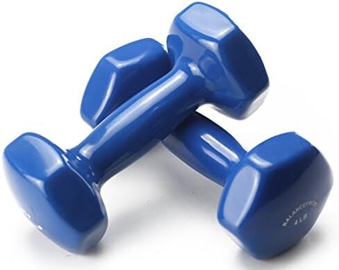 Signature Fitness Neoprene Dumbbell Hand Weights, Anti-Slip, Anti-roll, Hex Shape Colorful, Pair or Set with Stand in Saudi Arabia