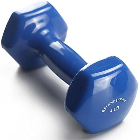 Signature Fitness Neoprene Dumbbell Hand Weights, Anti-Slip, Anti-roll, Hex Shape Colorful, Pair or Set with Stand in Saudi Arabia