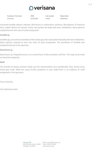 اختبار المبيضات - مجموعة اختبارات معملية لتشخيص المبيضات البيضاء، وعدوى الخميرة، ومواصفات Geotrichum. – اختبار البراز المنزلي – فيريسانا in Kuwait