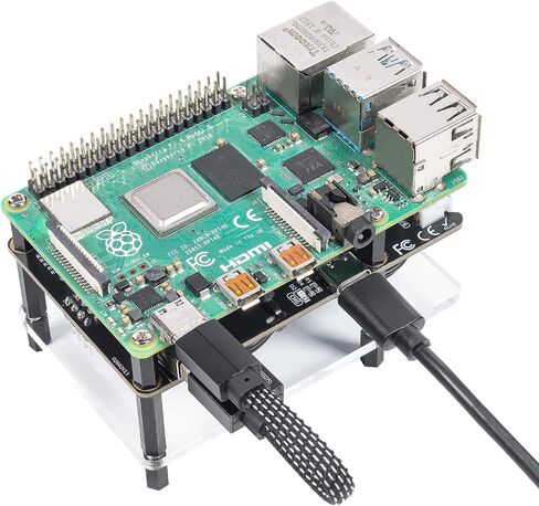 مزود طاقة SunFounder PiPower Raspberry Pi UPS، يحمي Raspberry Pi وSD، لوحة توسيع بنك الطاقة 5V/3A، متوافقة مع Raspberry Pi 4B/3B+/3B/Zero 2 W/Zero W (البطارية متضمنة) in Saudi Arabia
