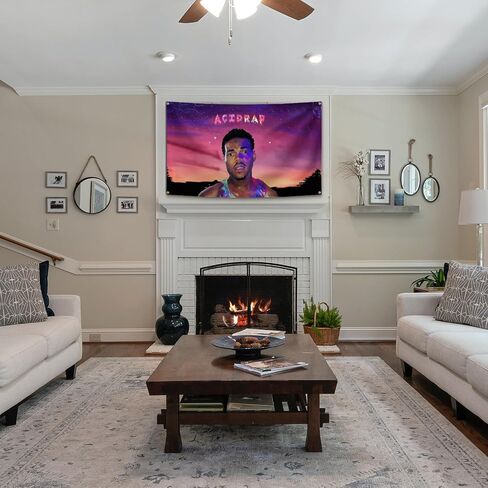 Rap Music Acidrap Tapestry Hiphop Style 3×5FT With 4 Brass Lock Buckles, Club， Bedroom, Man Cave, Interior Decoration in Saudi Arabia