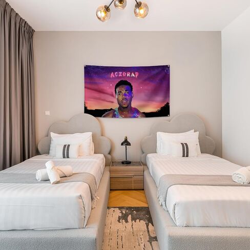 Rap Music Acidrap Tapestry Hiphop Style 3×5FT With 4 Brass Lock Buckles, Club， Bedroom, Man Cave, Interior Decoration in Saudi Arabia