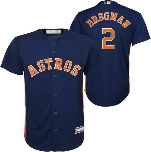 OuterStuff Alex Bregman Houston Astros MLB Kids Youth 8-20 Navy Alternate Player Jersey in Saudi Arabia