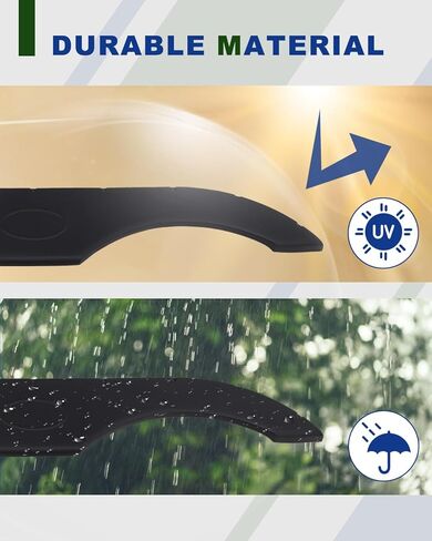 تنورة Tandem RV Fender، تنانير حاجز العجلة الخامسة مناسبة لمقطورات RVs Campers، عبوة من قطعتين in Kuwait