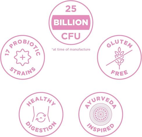 بروبيوتيك التغذية القديمة للنساء، بروبيوتيك للنساء مرة واحدة يوميًا، 30 قيراطًا، دعم الجهاز الهضمي والمناعي، تخفيف الانتفاخ والإمساك للنساء، خالي من الغلوتين، مزيج الأطعمة الفائقة، 25 مليار وحدة تشكيل مستعمرة* in Kuwait