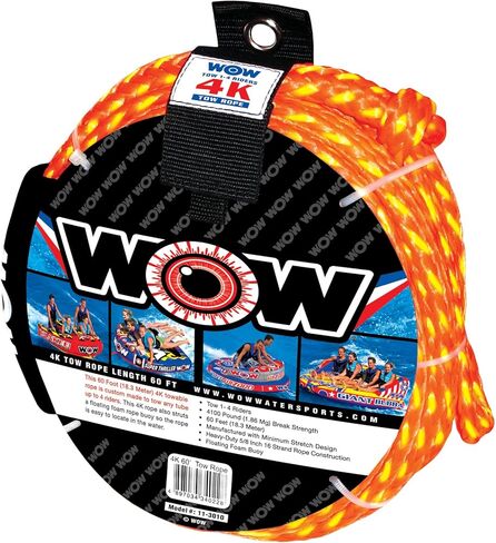 SportsStuff Bandwagon 2+2 Towable 1-4 Rider Tube for Boating and Water Sports, Kwik-Connect Tow, Heavy-Duty Full Nylon Cover & EVA Padding in Saudi Arabia