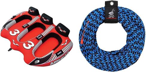 أنبوب Airhead Viper قابل للقطر 1-3 للقوارب والرياضات المائية، غطاء كامل من النايلون عالي التحمل in Kuwait