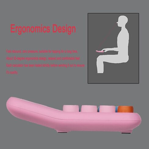 Desktop Calculator with 12 Digit Large LCD Display and Buttons Automatic Sleep for Office,School, Home & Business (Pack of 2, Blue and Pink) in Kuwait