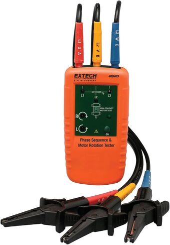 Extech 480403 Motor Rotation and 3-Phase Tester, Multicolor in Saudi Arabia